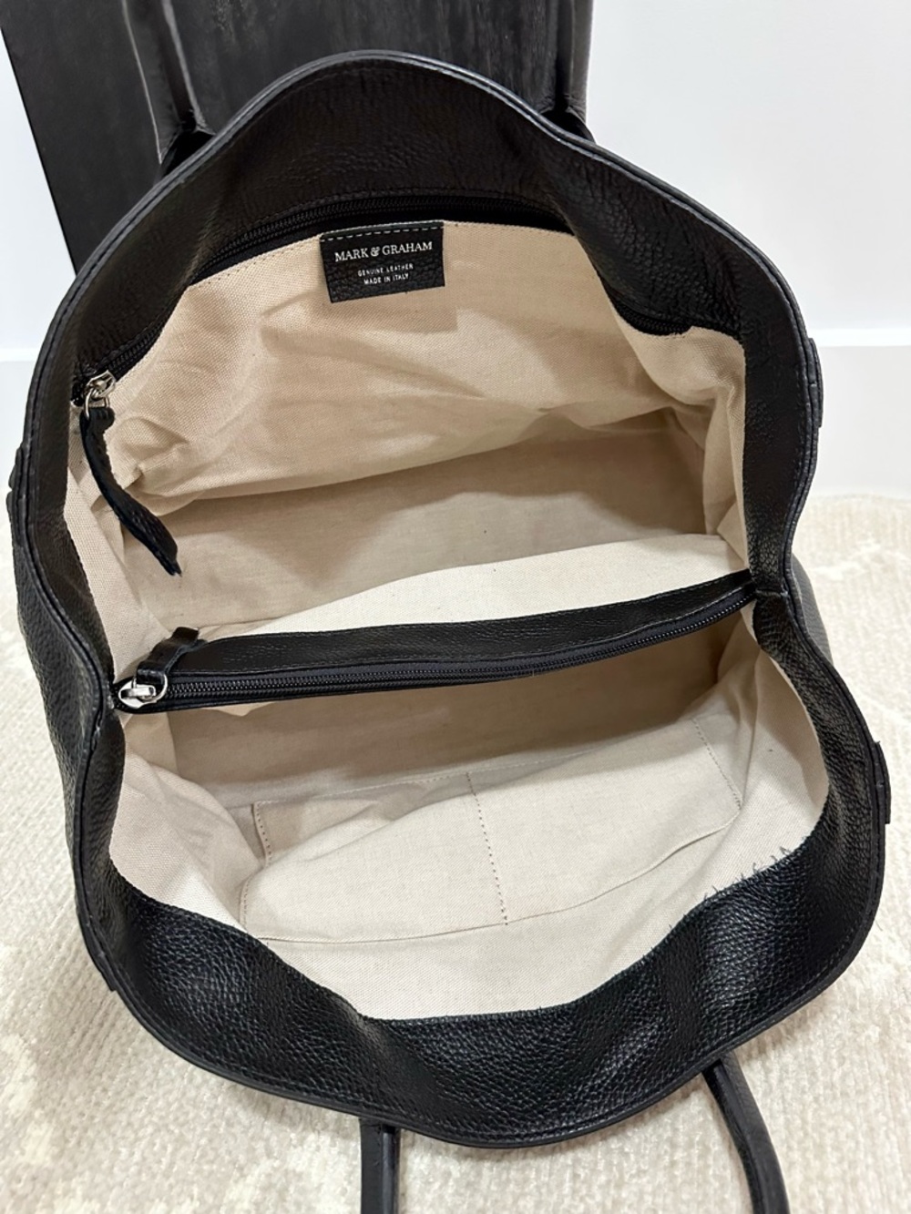 Mark & Graham ELISABETTA SLOUCH LEATHER HANDBAG - Picture 6 of 8